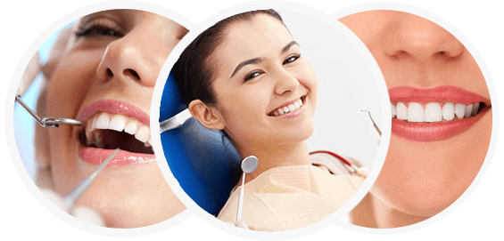Imagens de pacientes de dentista sorrindo